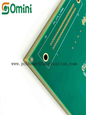 Resin Plug 6L FR4 Multilayer PCB Fabrication With Immersion Gold And Edge Plated